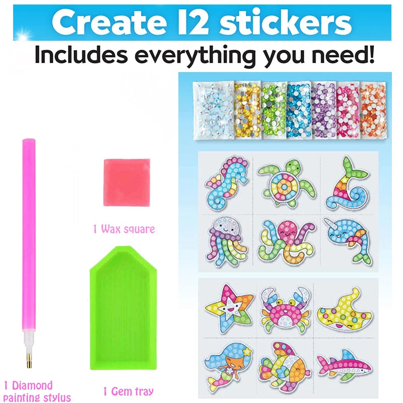 Create Big Gem Diamond Painting Sticker Kit