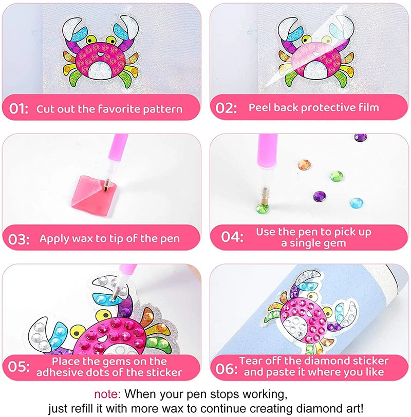 Create Big Gem Diamond Painting Sticker Kit