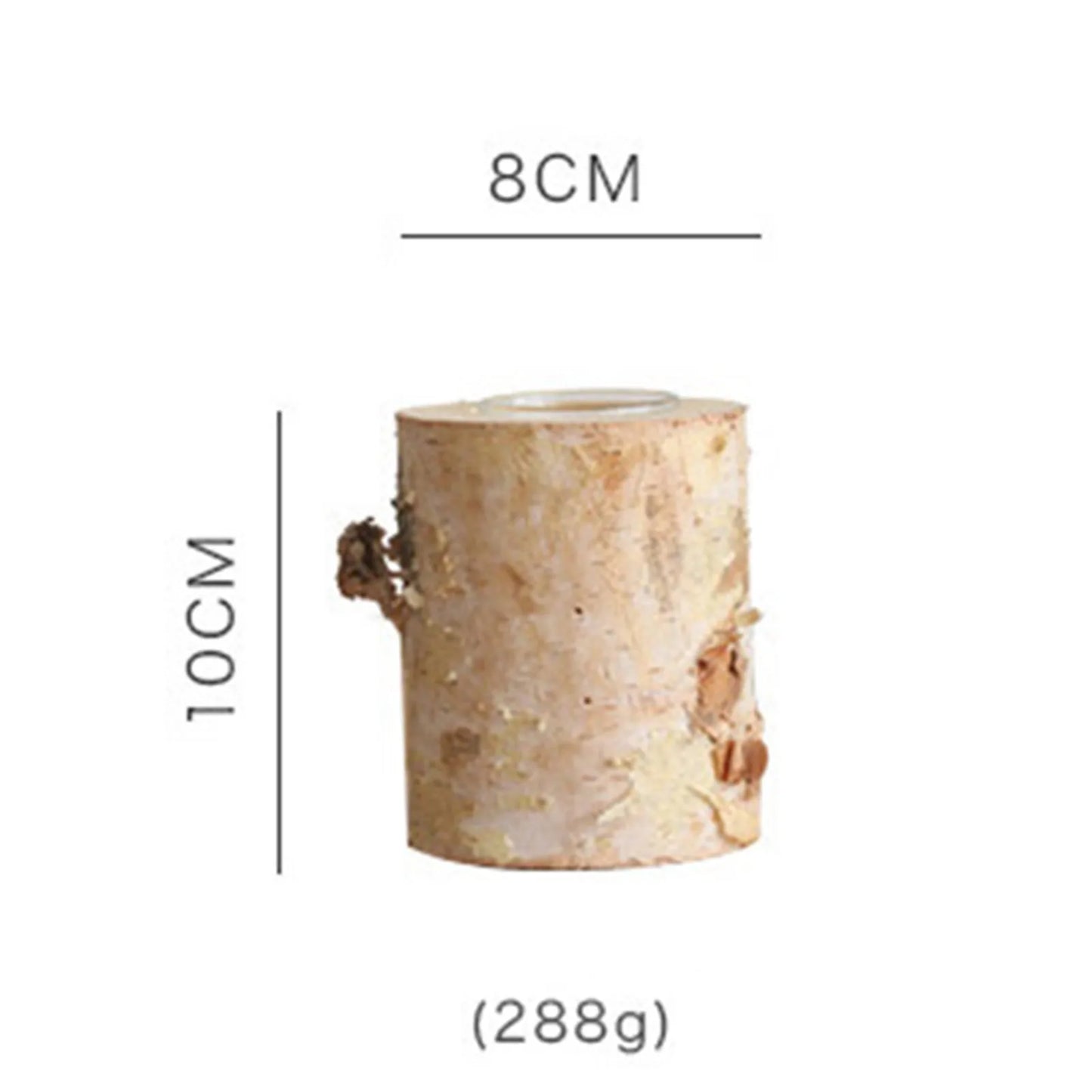 White Birch Candlestick Tea Light Holders