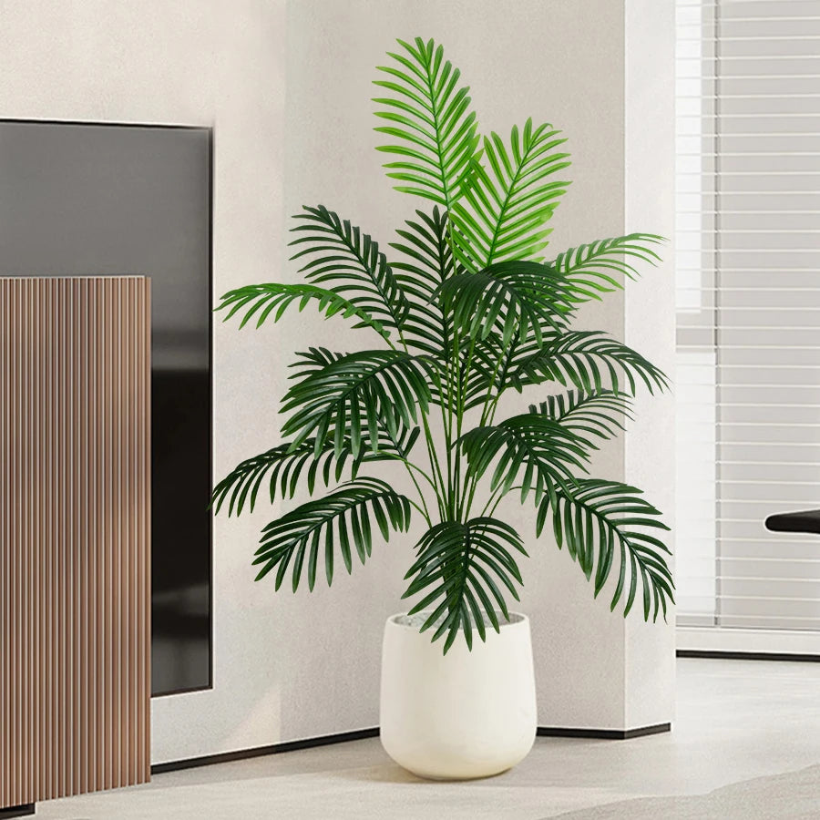 Large Artificial Palm Tree, other Tropical Plants