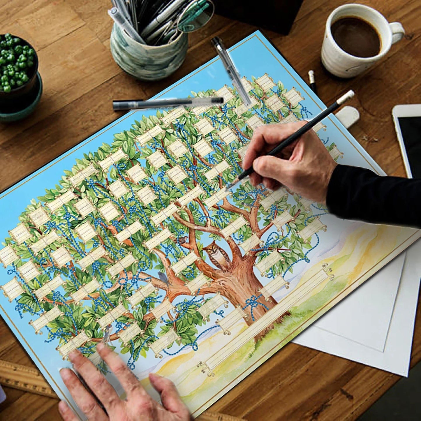 Family Tree Charts DIY Canvas