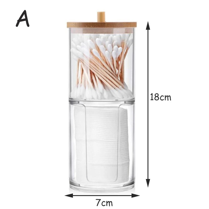Acrylic Storage Box with Bamboo Lid