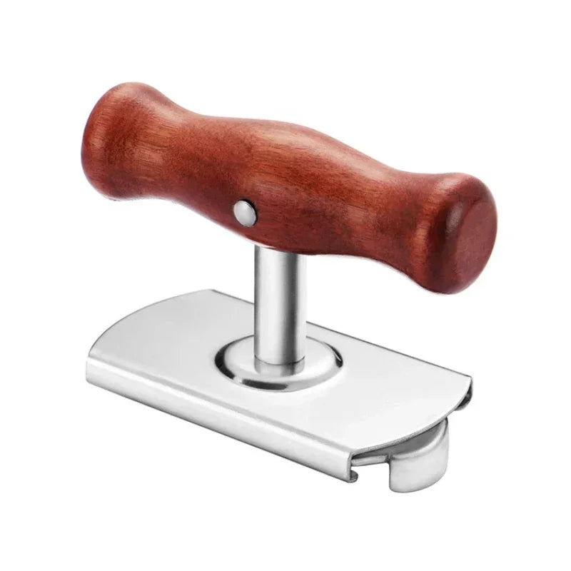Can Opener with Wooden Handle