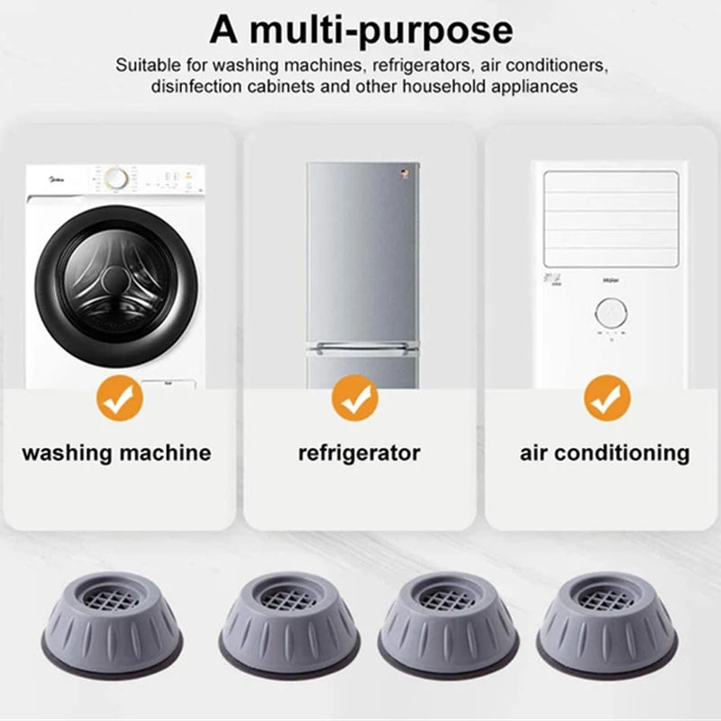 4 Pcs Rubber Anti Vibration Feet