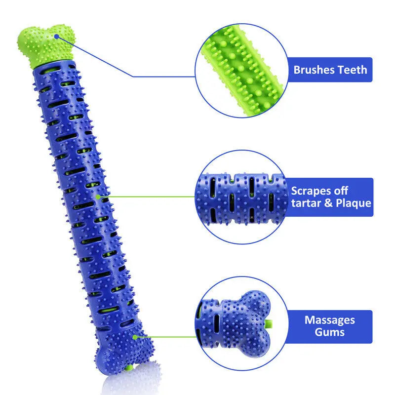Durable Dog Toothbrush Chew Toy – Teeth Cleaning & Molar Brushing Stick
