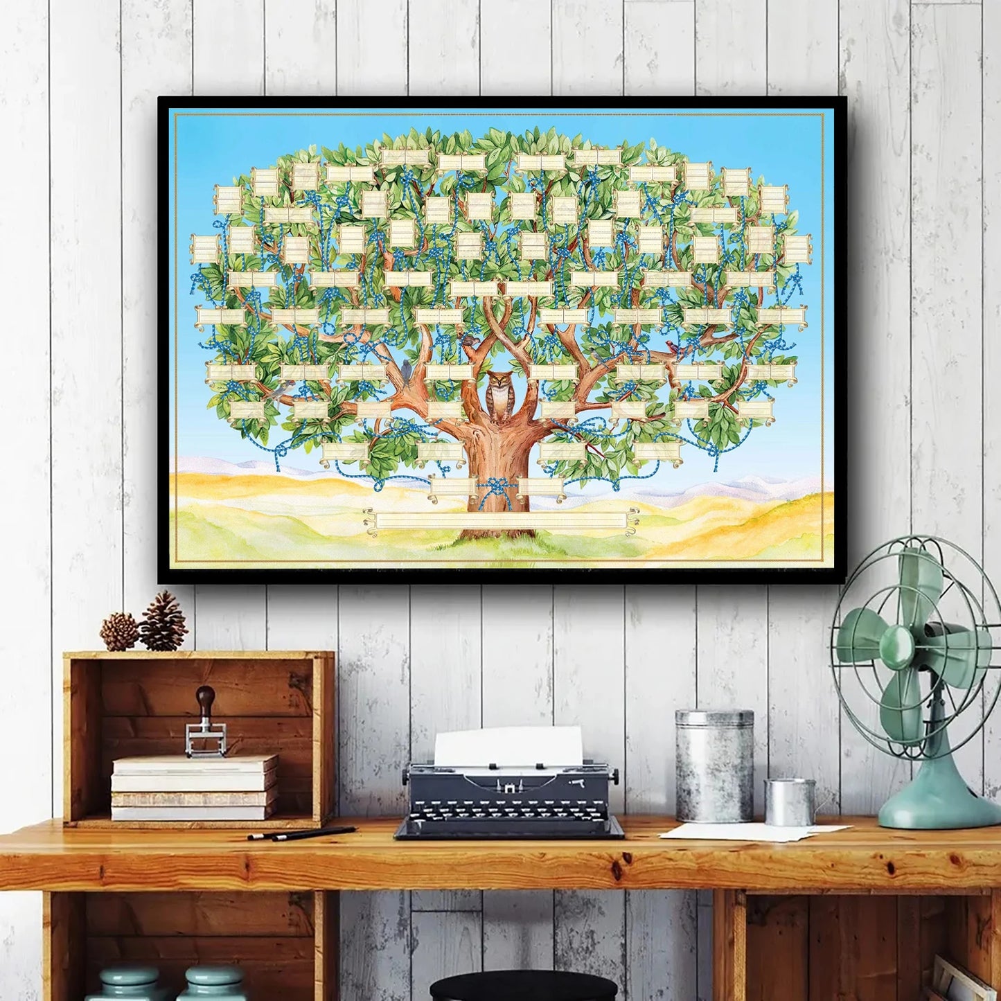 Family Tree Charts DIY Canvas