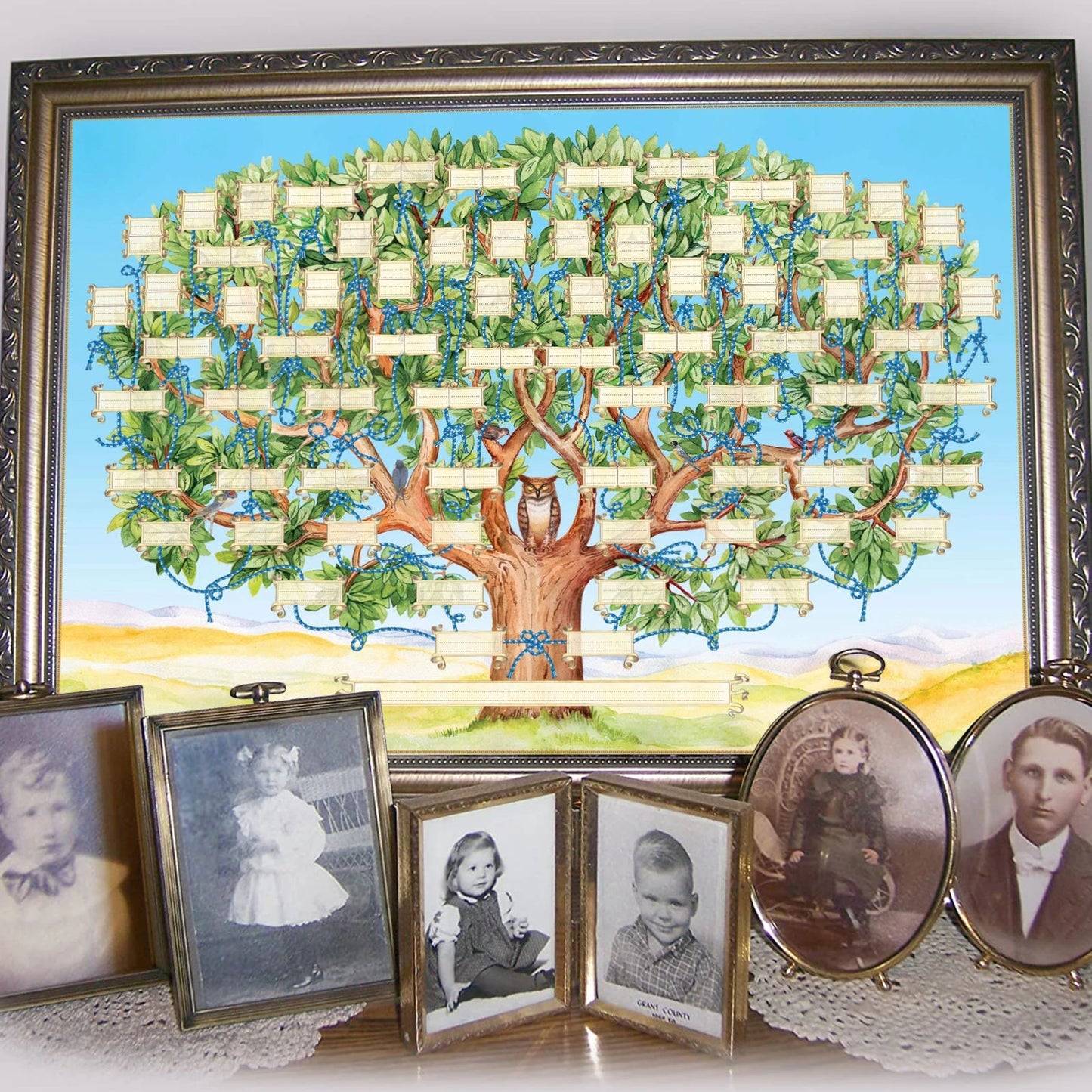 Family Tree Charts DIY Canvas