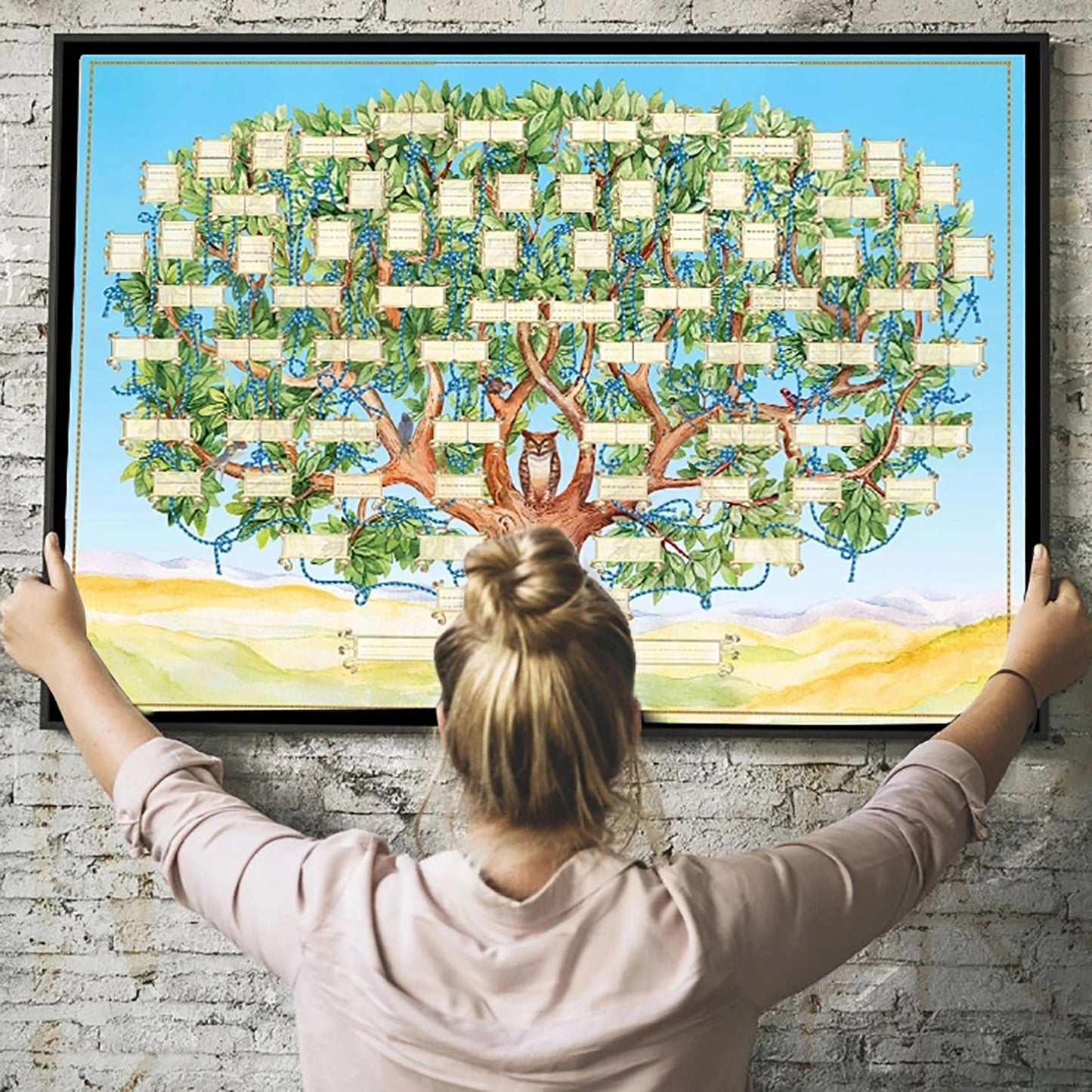 Family Tree Charts DIY Canvas
