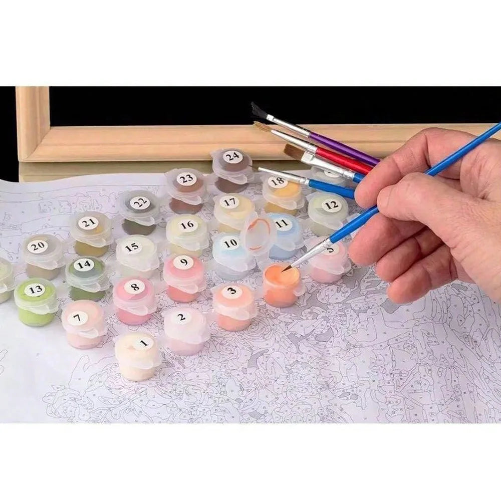 Paint by Numbers Kit for Beginner on Canvas