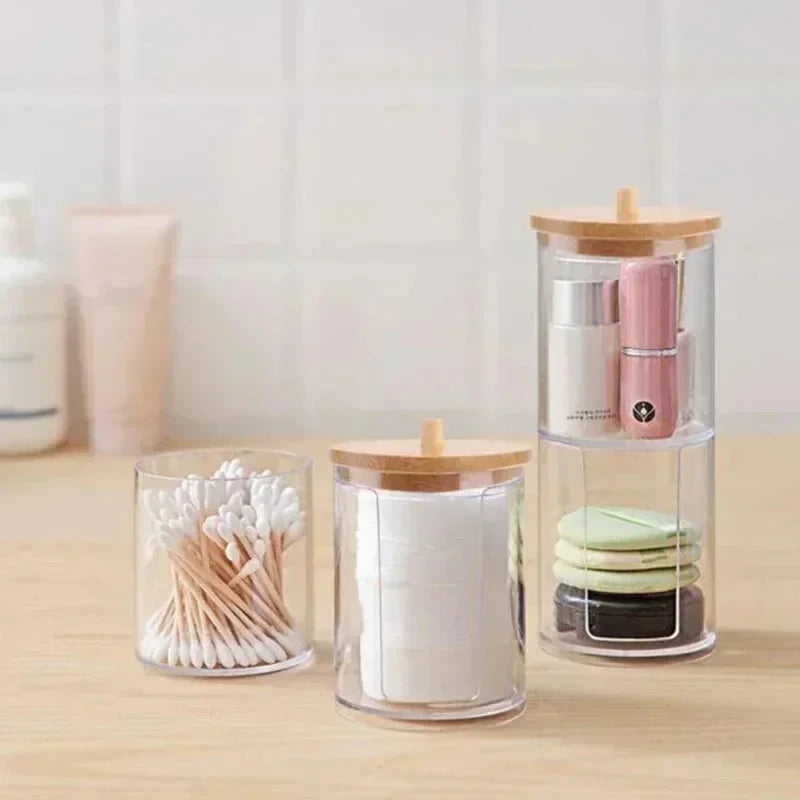 Acrylic Storage Box with Bamboo Lid