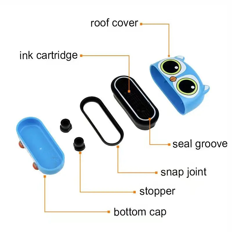 Customized children's personalized inkpad stamp