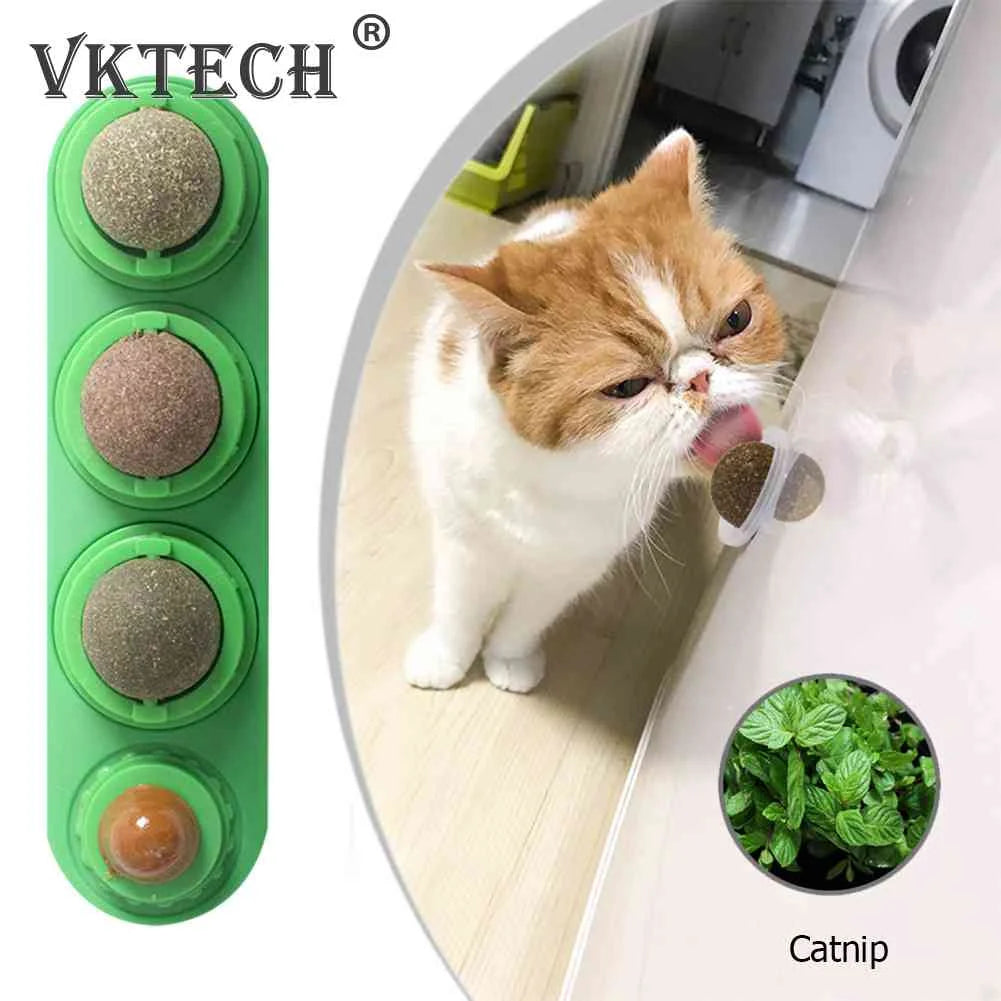 Cat Mint Ball Healthy Pet Catnip Toys - Teeth Cleaning Stick
