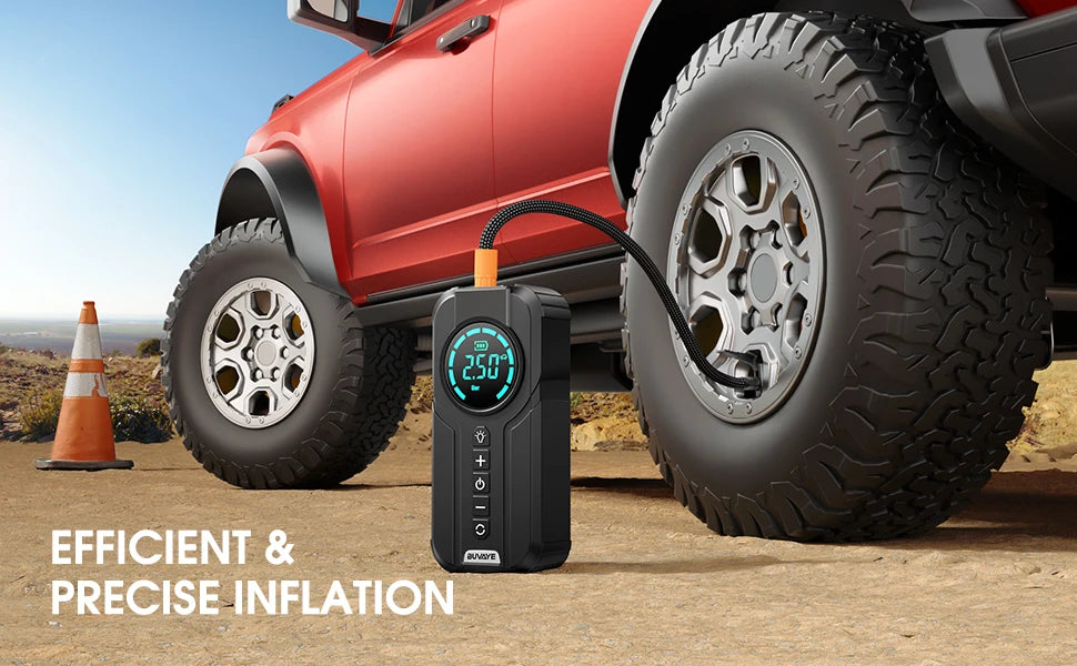 Portable Car Jump Starter and Air Compressor With EVA Bag