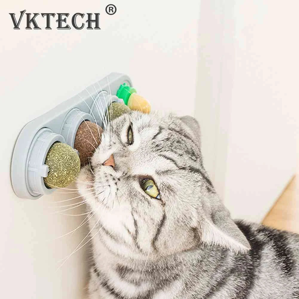 Cat Mint Ball Healthy Pet Catnip Toys - Teeth Cleaning Stick
