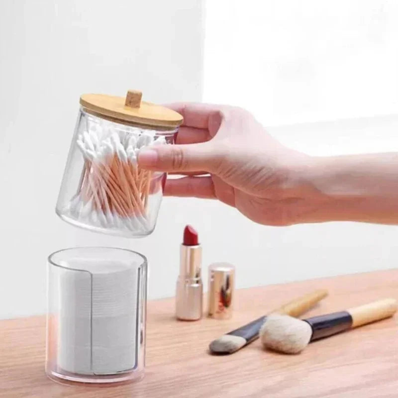 Acrylic Storage Box with Bamboo Lid