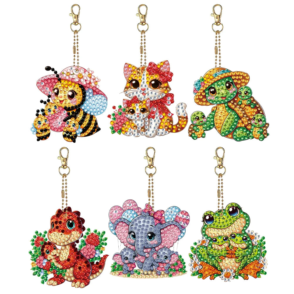 5D Diamond Painting Keychains