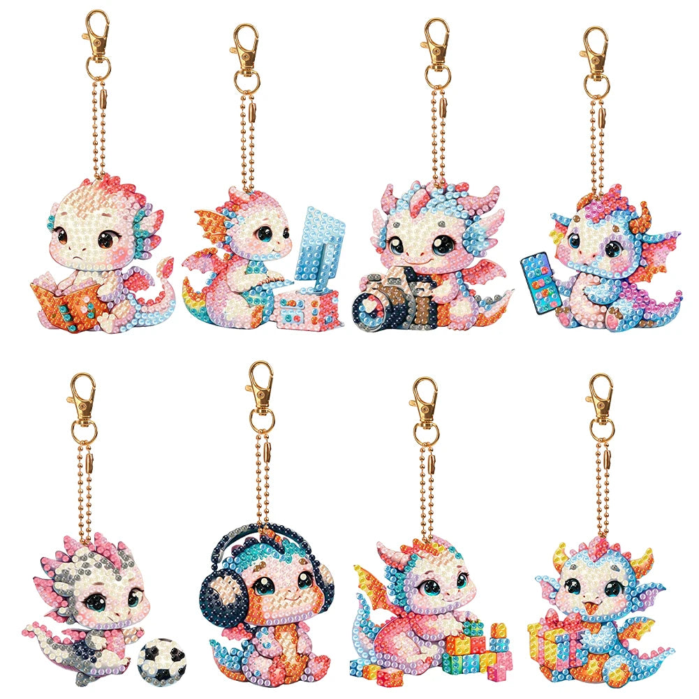 5D Diamond Painting Keychains
