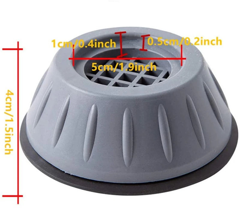4 Pcs Rubber Anti Vibration Feet
