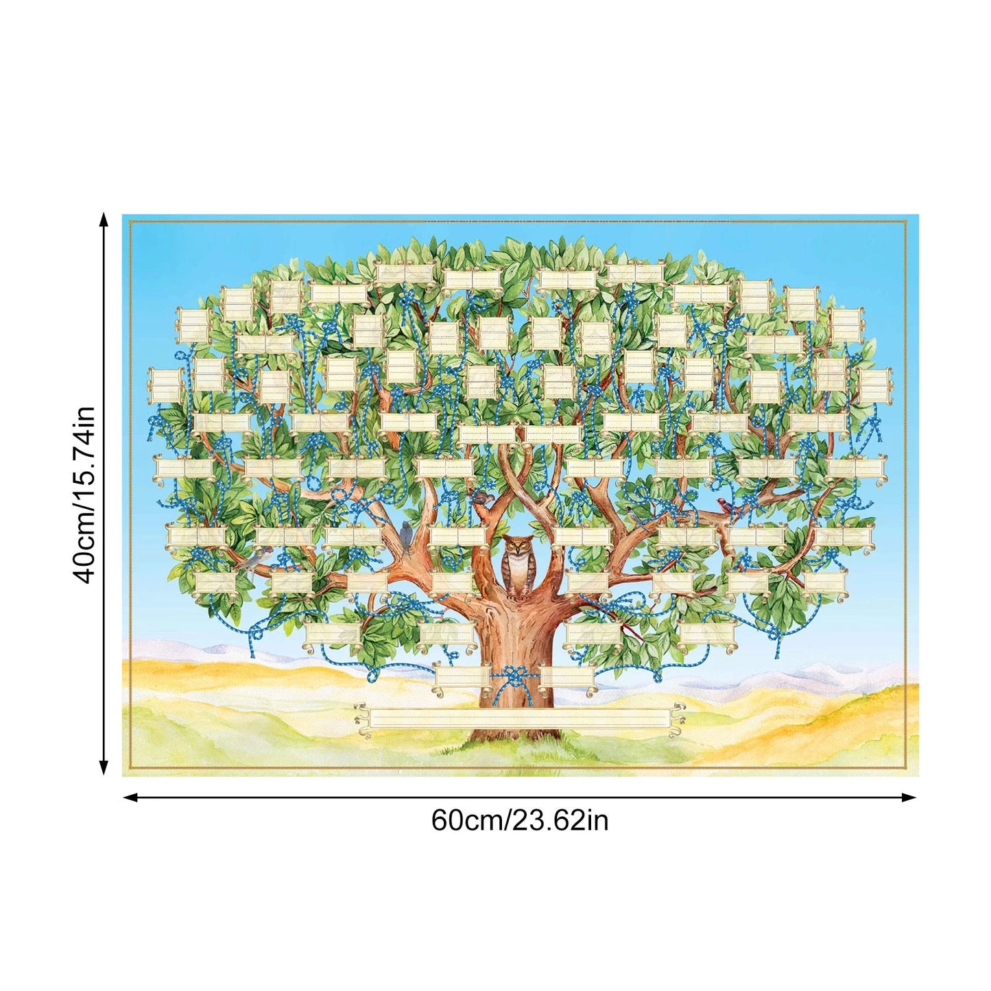Family Tree Charts DIY Canvas