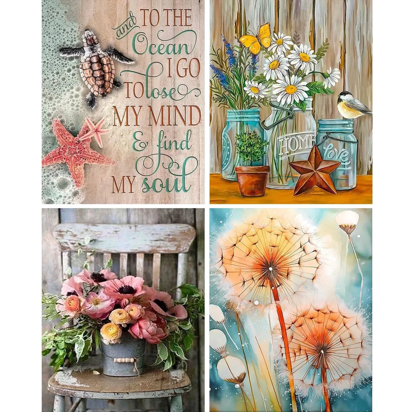 Paint by Numbers Kit for Beginner on Canvas