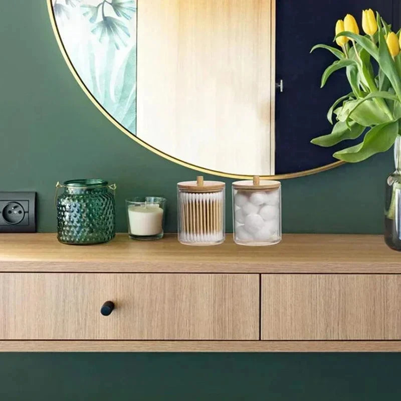 Acrylic Storage Box with Bamboo Lid