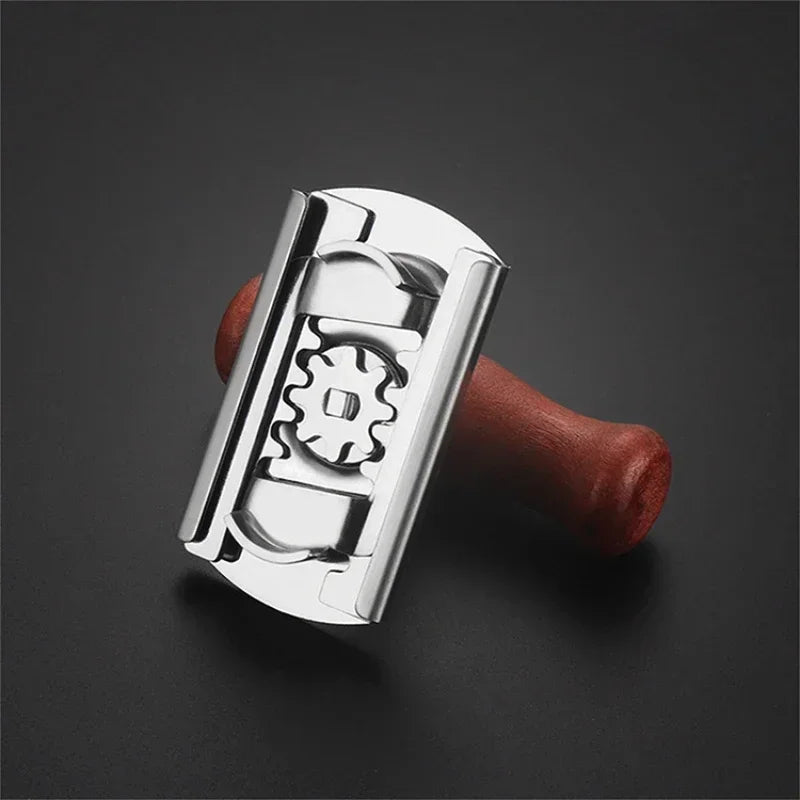 Can Opener with Wooden Handle