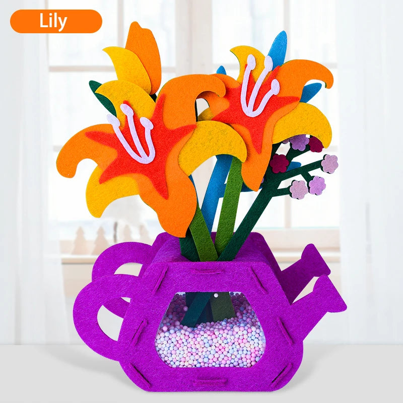 DIY Flower Toy Montessori Arts and Crafts Set