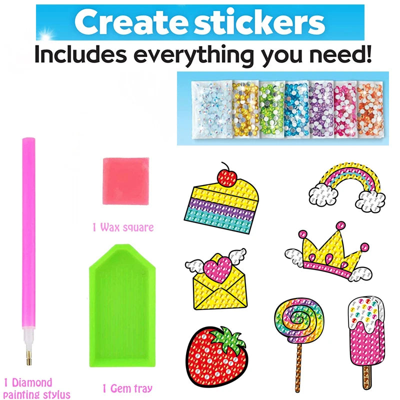 Create Big Gem Diamond Painting Sticker Kit