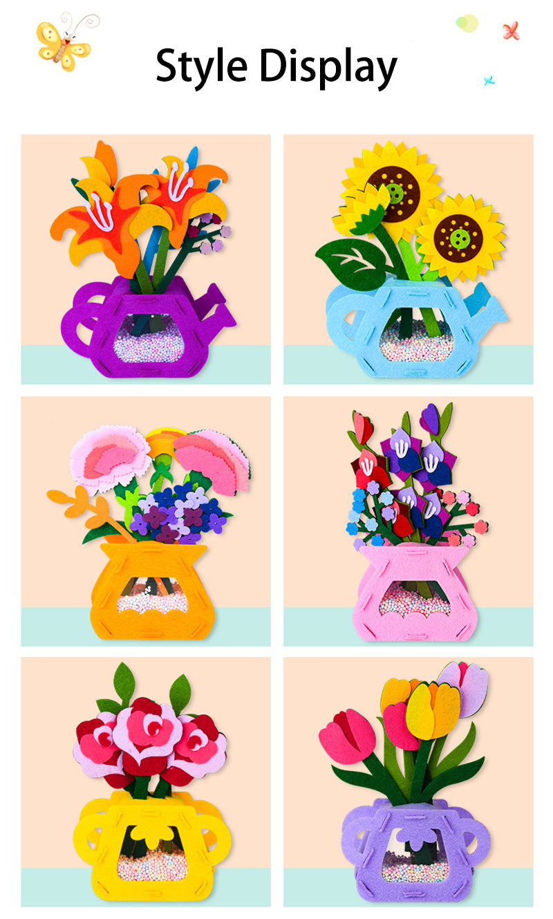 DIY Flower Toy Montessori Arts and Crafts Set