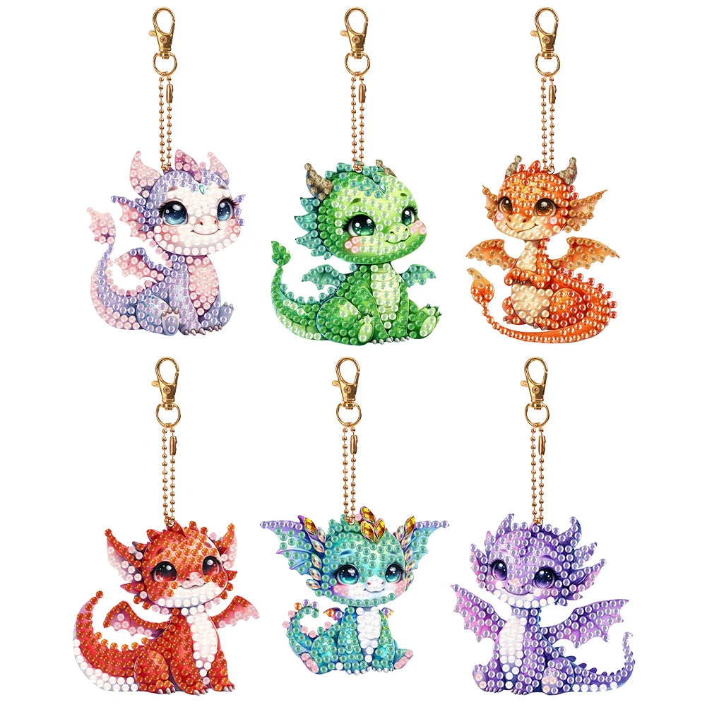 5D Diamond Painting Keychains