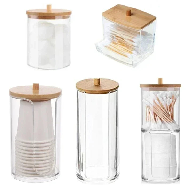 Acrylic Storage Box with Bamboo Lid