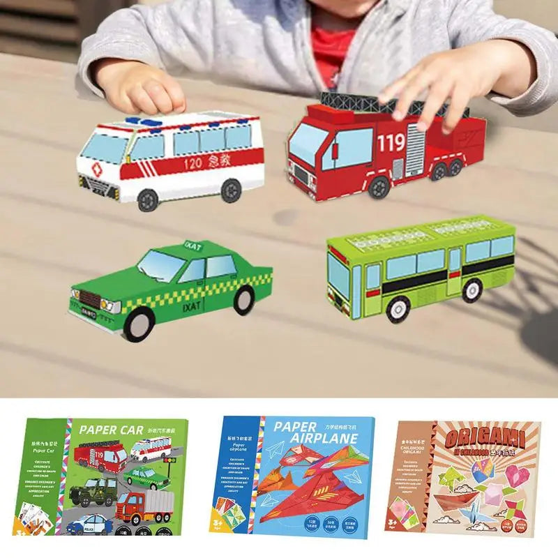 Paper Origami Craft Kit, airplanes, shapes and vehicles