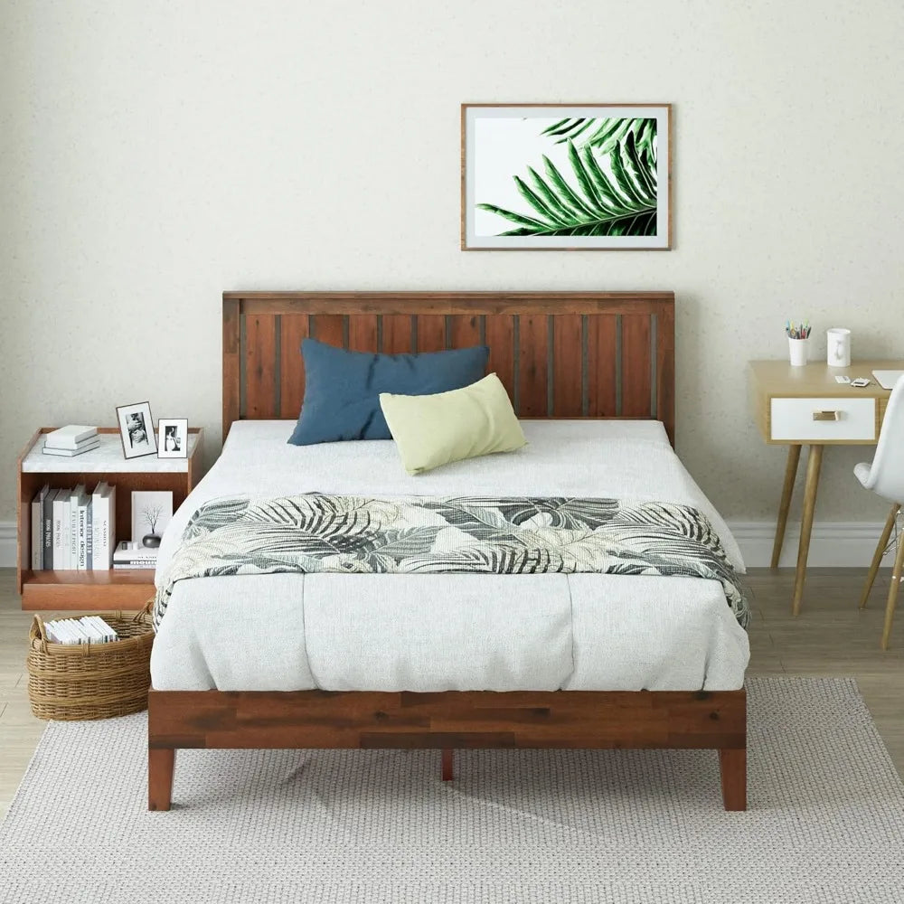Deluxe Platform Bed with Headboard / Frame