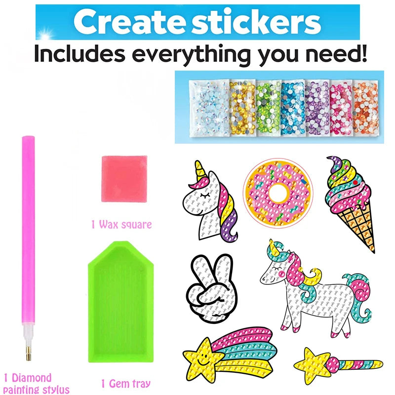 Create Big Gem Diamond Painting Sticker Kit