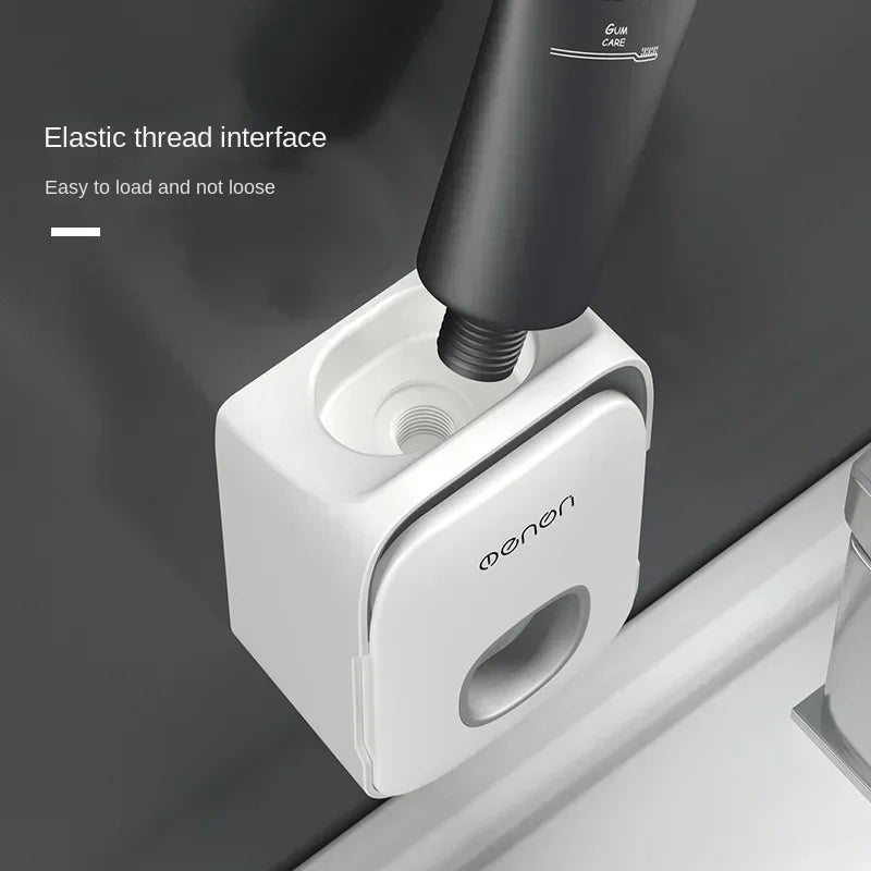 Automatic Toothpaste Dispenser with Toothbrush Holder