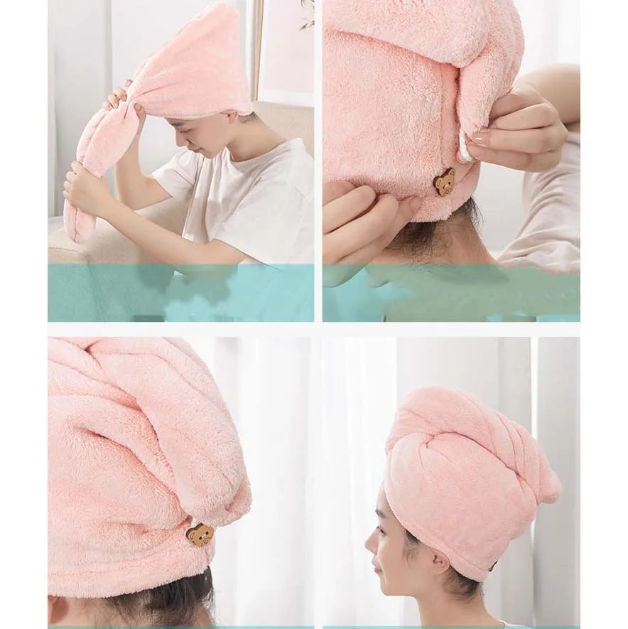 10 pc Quick Dry Hair Microfiber Towels