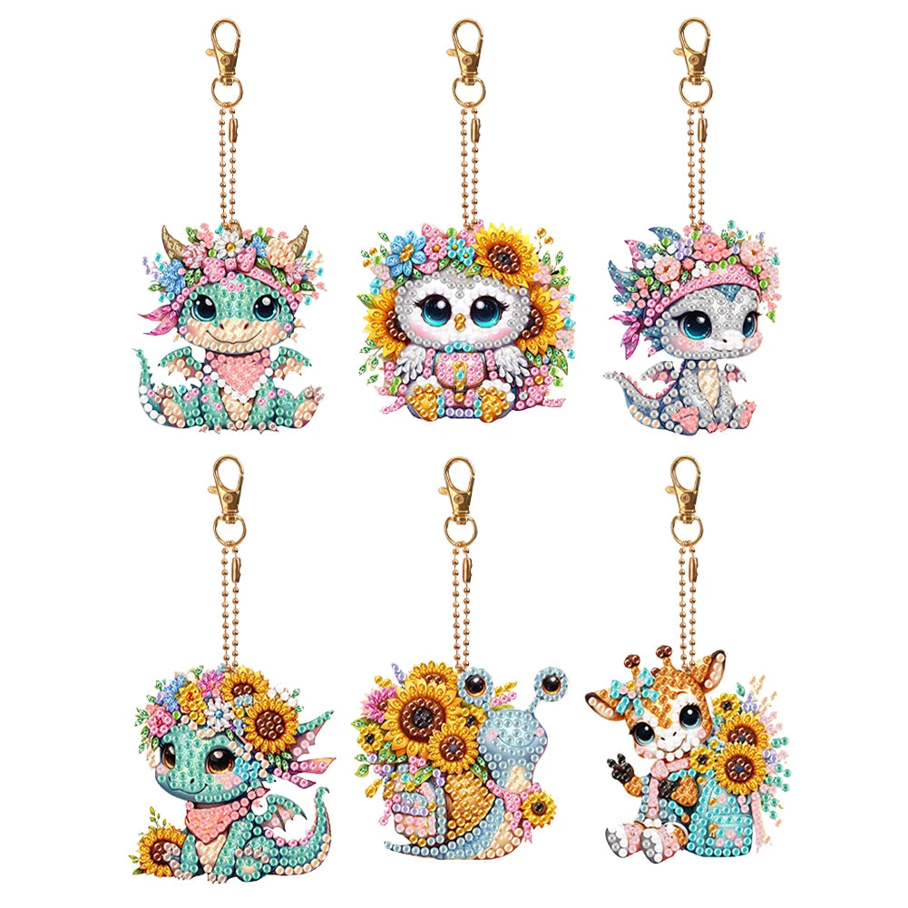 5D Diamond Painting Keychains