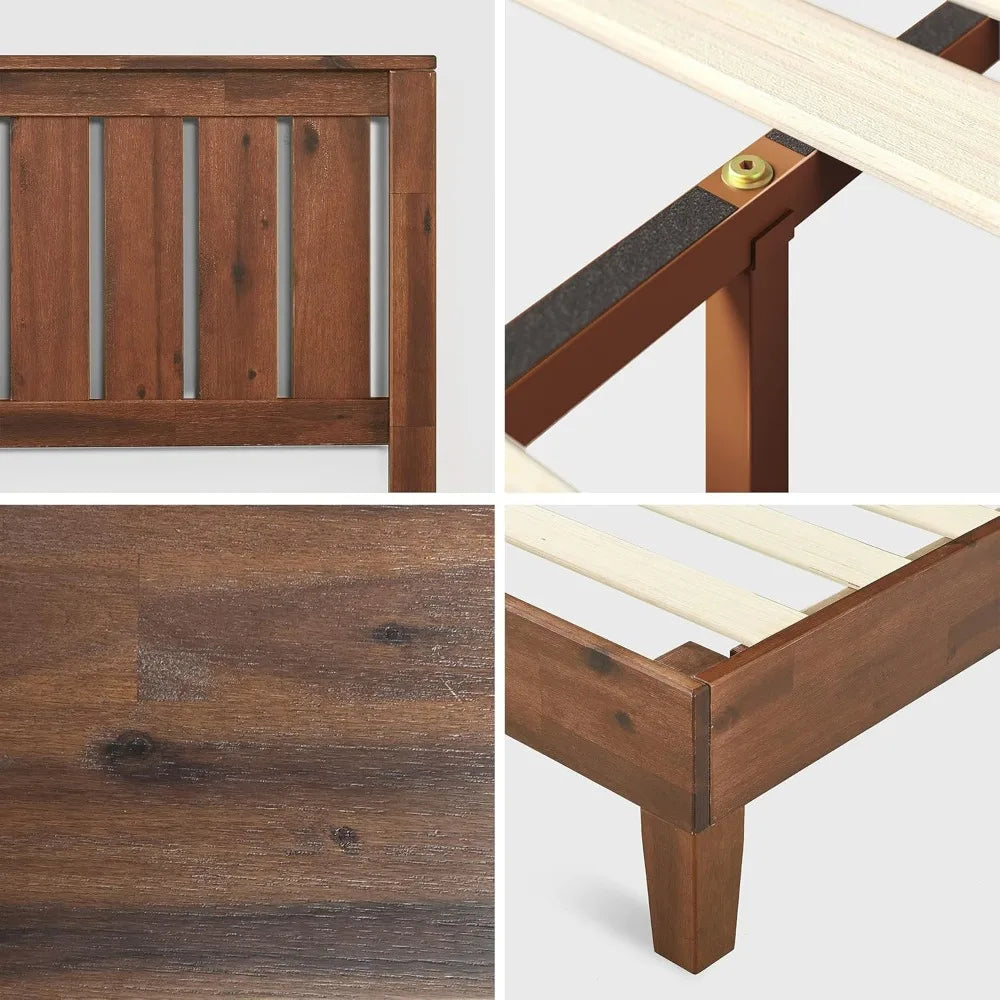 Deluxe Platform Bed with Headboard / Frame