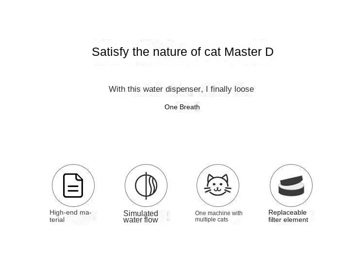 Pets Water Fountain, Auto Filter Water Dispenser