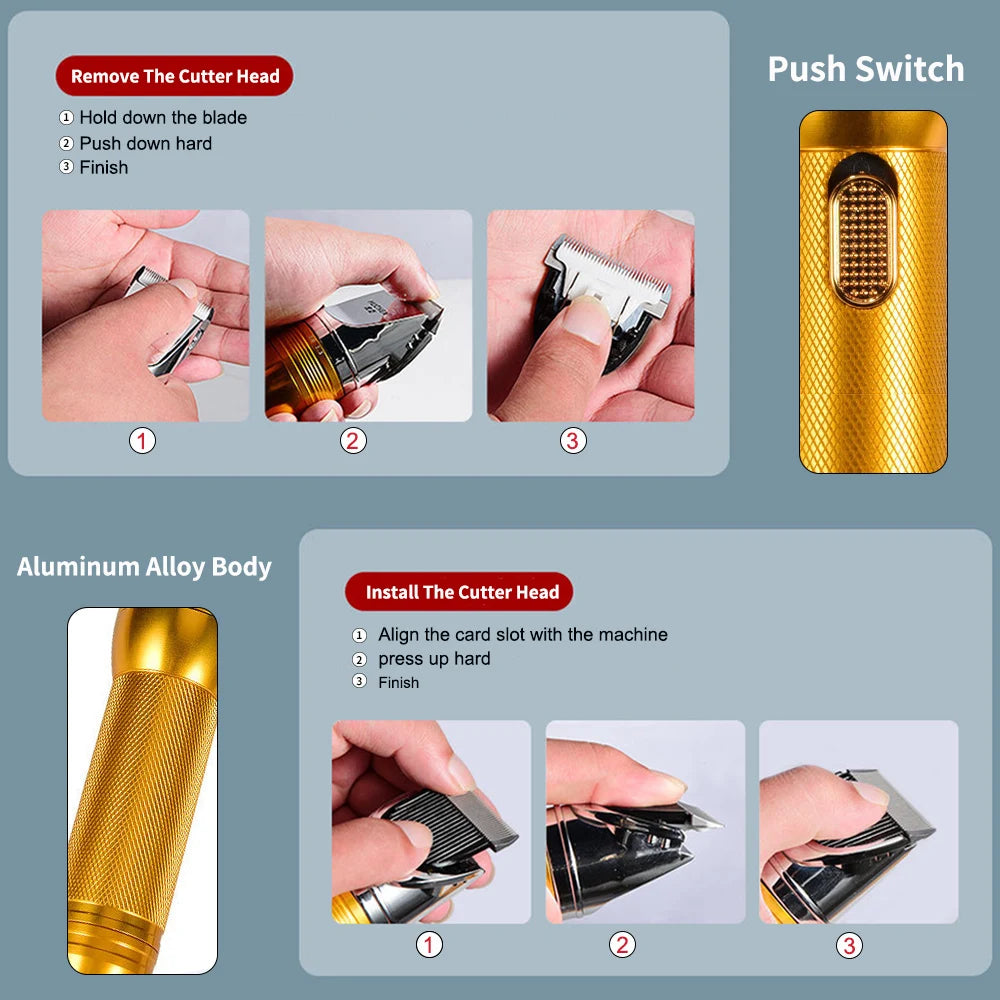 12V Cordless Pet Hair Trimmer