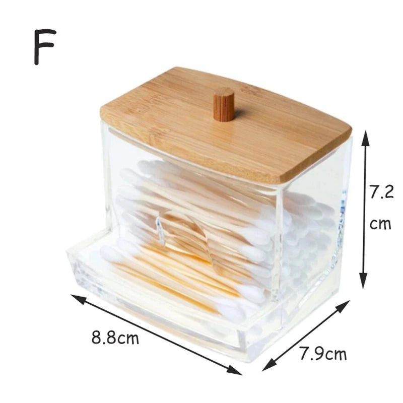 Acrylic Storage Box with Bamboo Lid