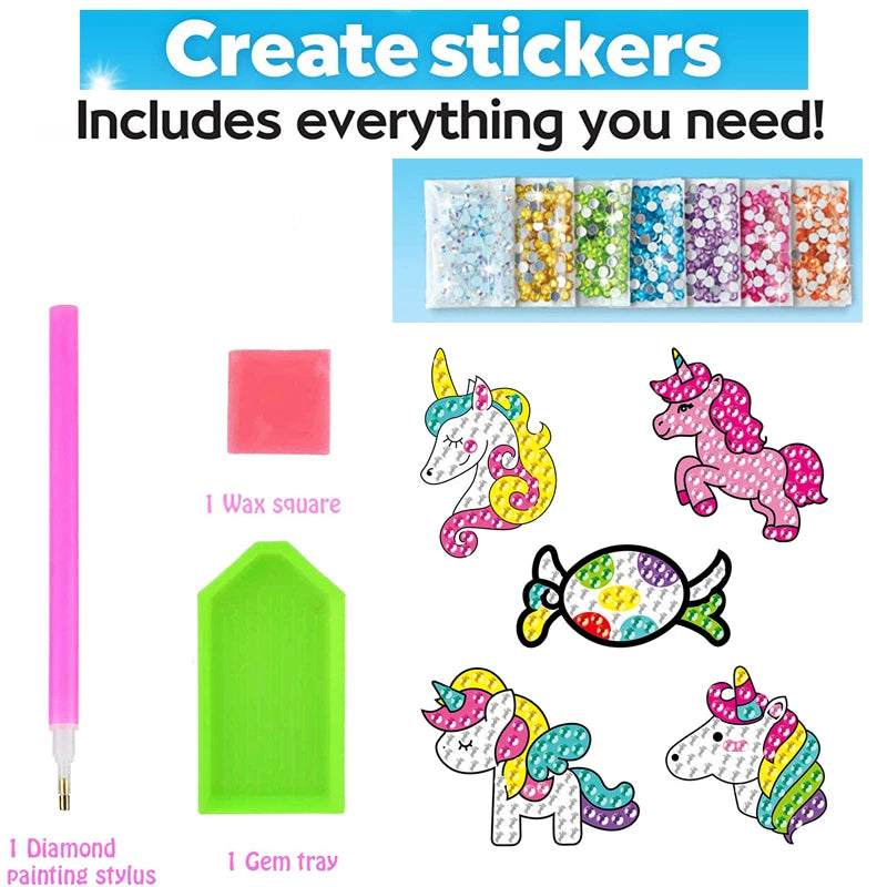 Create Big Gem Diamond Painting Sticker Kit