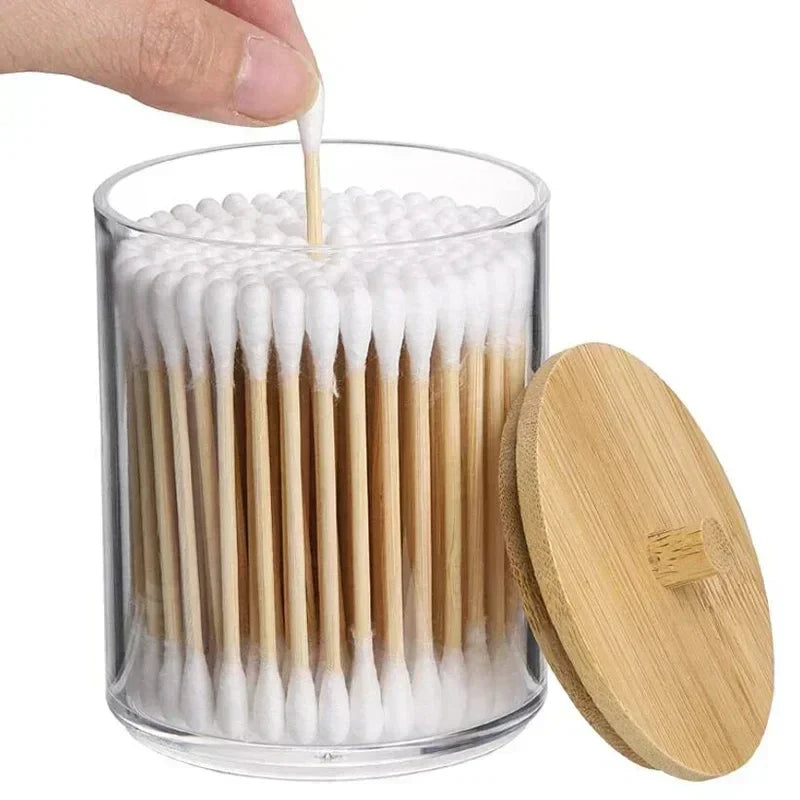 Acrylic Storage Box with Bamboo Lid