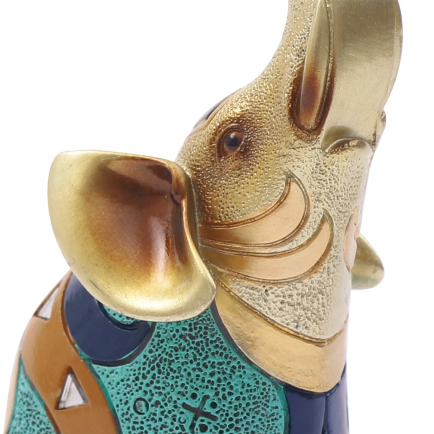 2PCS Feng Shui Elephant Statue – Lucky Resin Decor