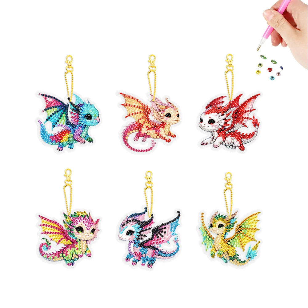 5D Diamond Painting Keychains