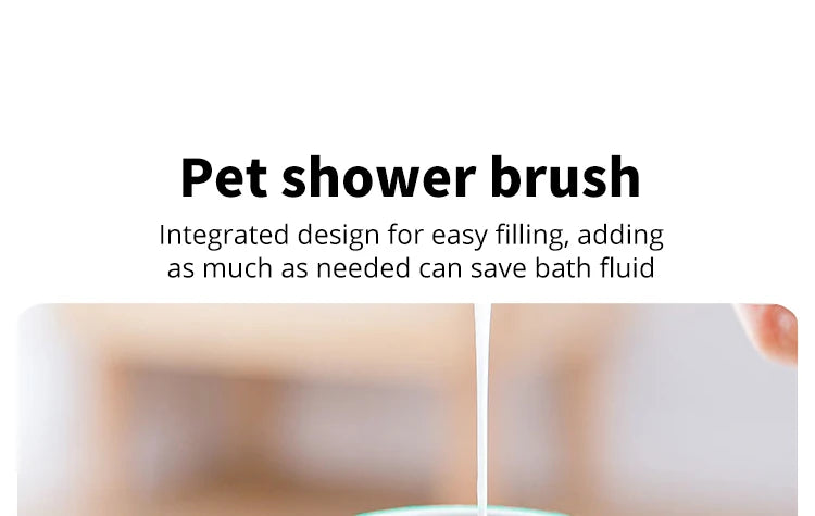 Pet Bathing Brush, add shampoo