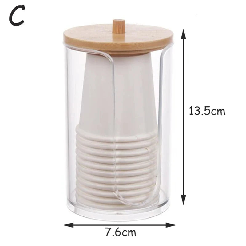 Acrylic Storage Box with Bamboo Lid