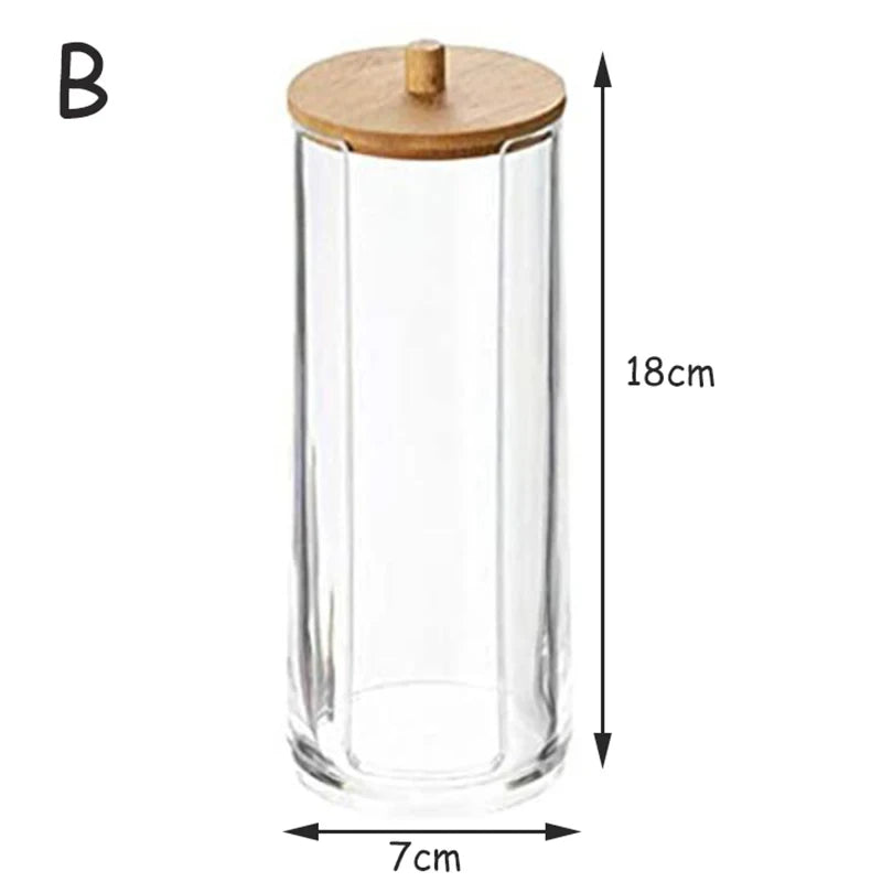 Acrylic Storage Box with Bamboo Lid