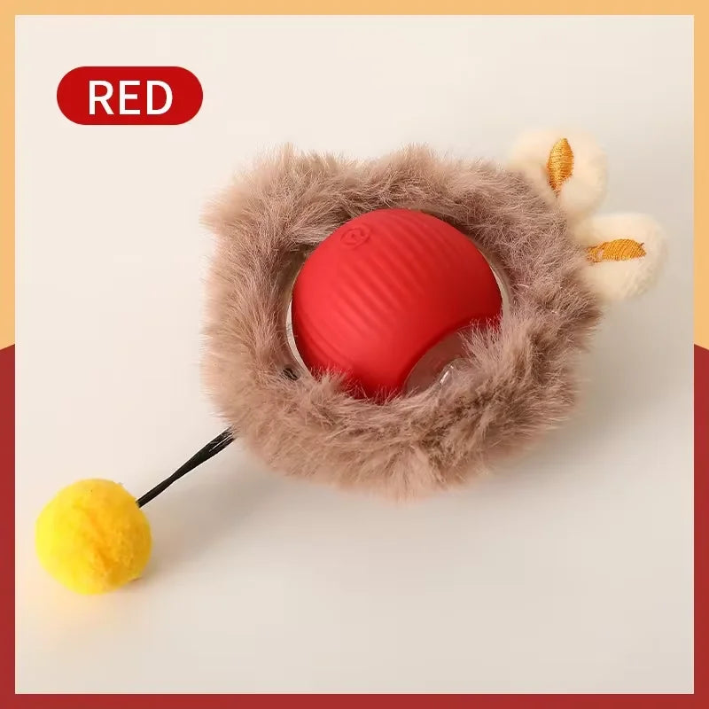 Interactive Plush Teasing Cat Toy Ball