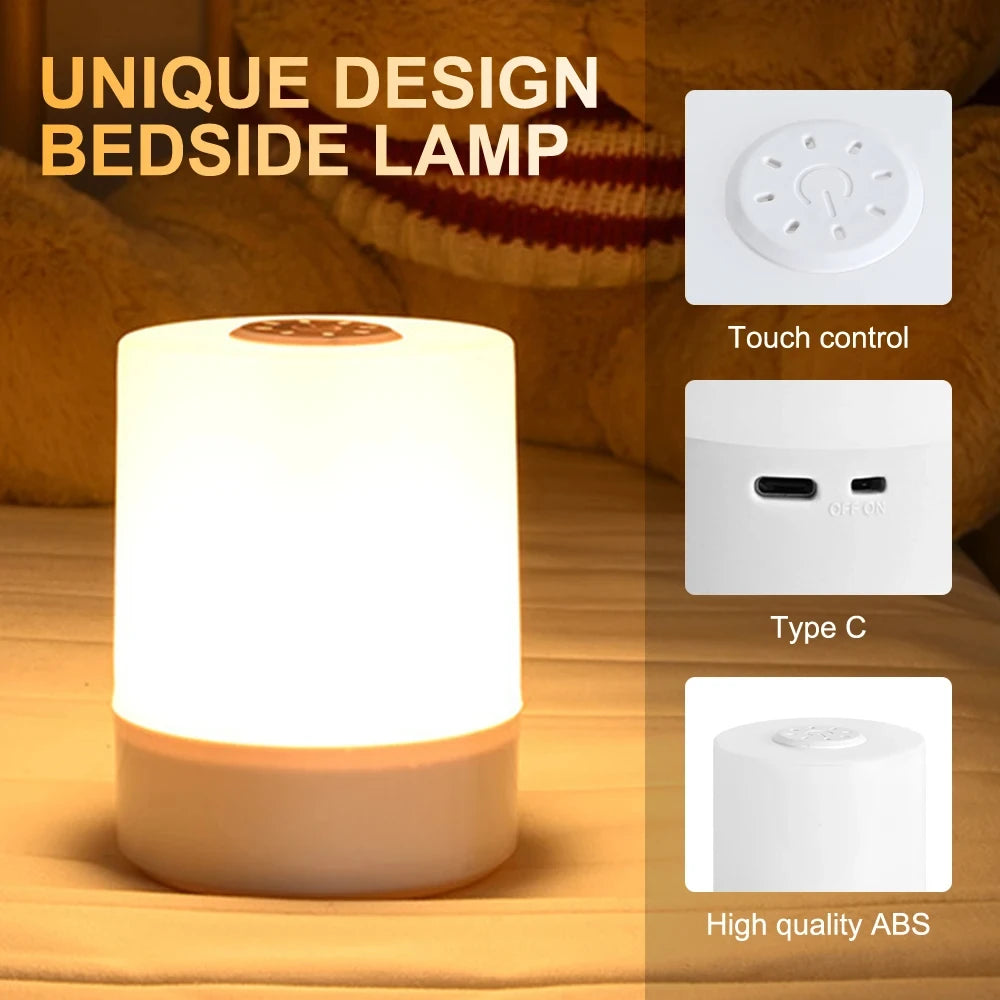 Touch Night Lamp 3 Modes Dimming